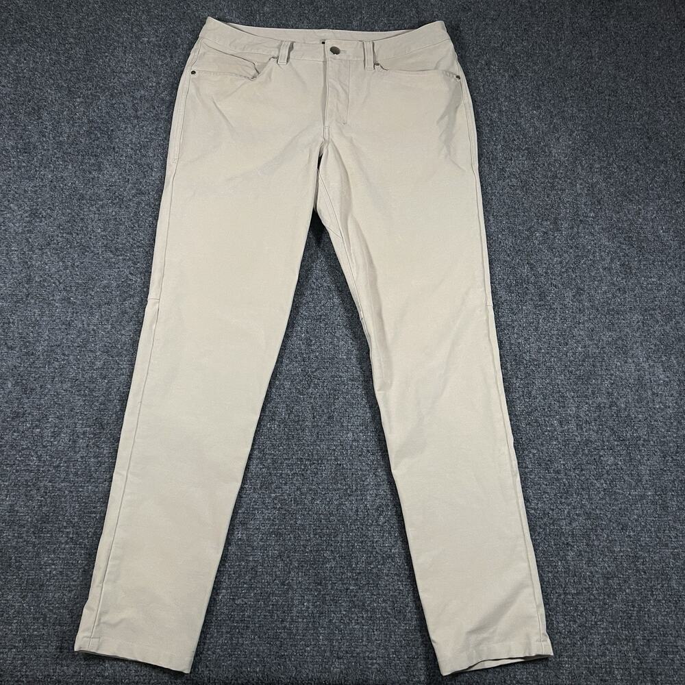 Lululemon Men's Utilitech Pant Slim 32x30 Warpstreme LM5ABNS Ivory ABC